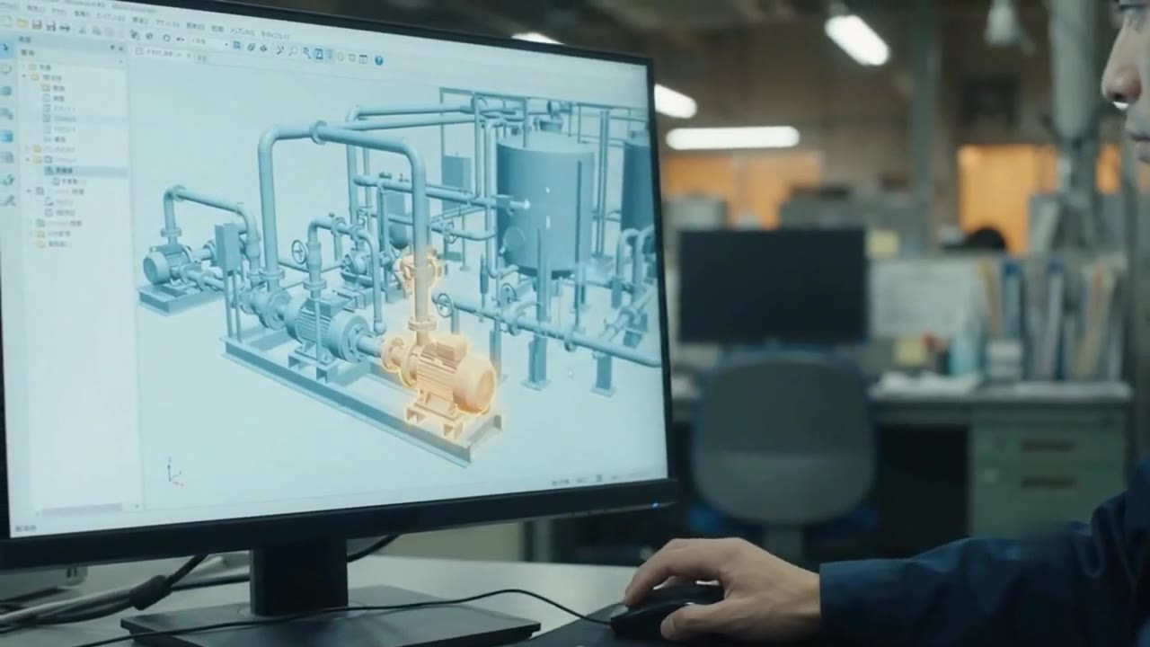 工場・プラントの3Dモデルのイメージ