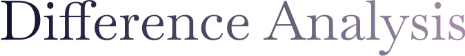 セクションタイトル Difference Analysis