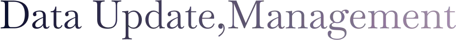 セクションタイトル Data Update,Management